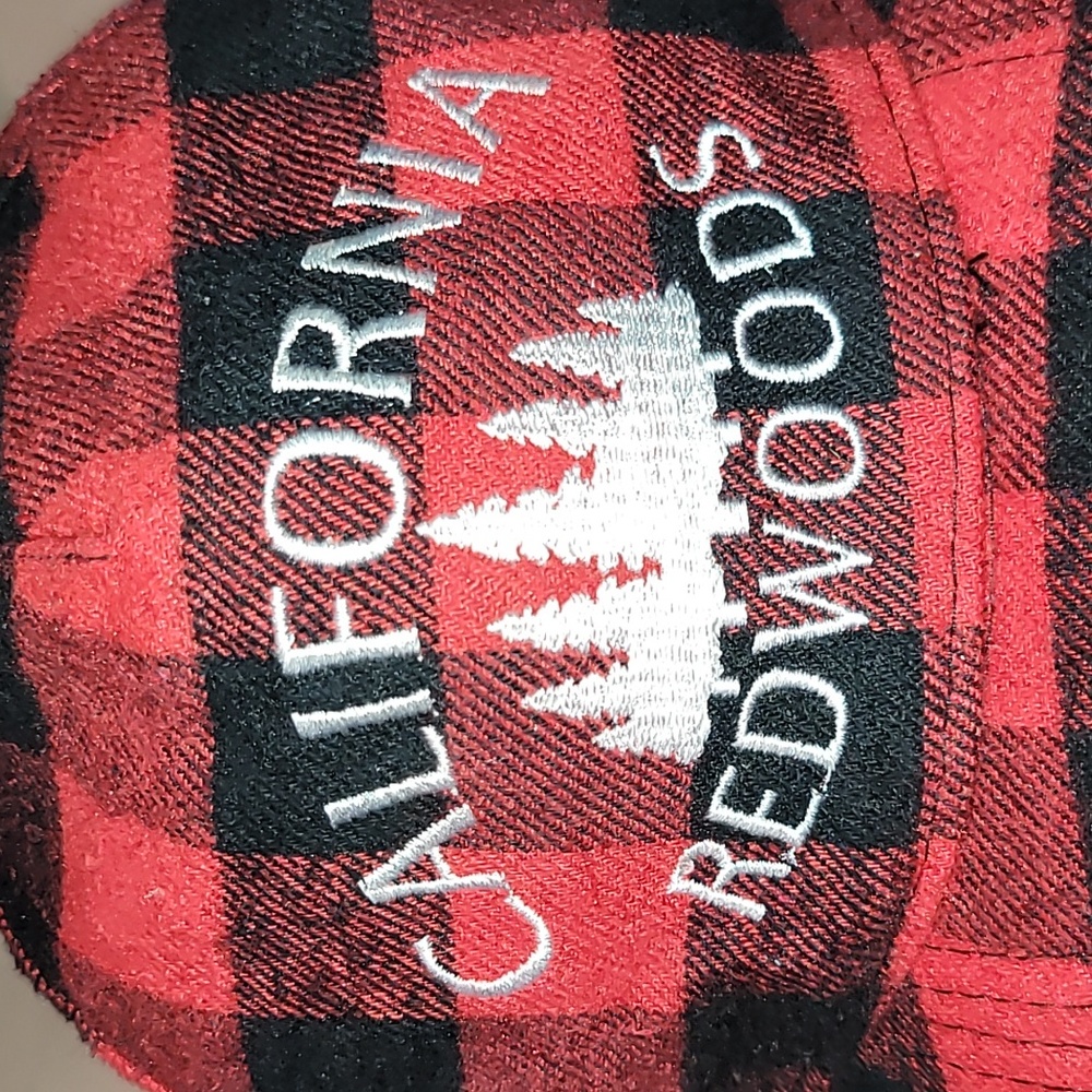 Vintage. Made in USA. California Redwoods. Embroidered. Velcro strap hat. - Picture 2 of 15